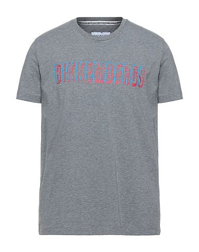 BIKKEMBERGS T-shirt Grigio 95% Cotone, 5% Elastan