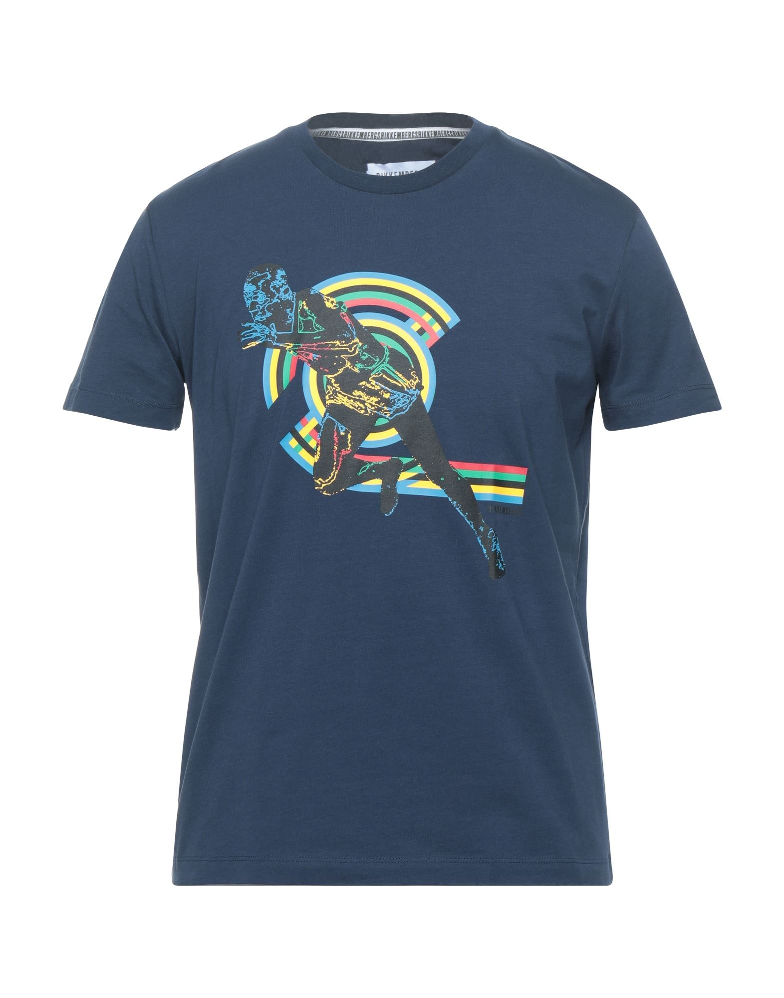 BIKKEMBERGS | Midnight blue Men's T-shirt | YOOX