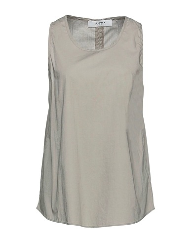 ALPHA STUDIO Top Grey 98% Cotton, 2% Elastane