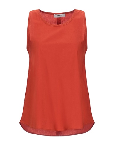 ALPHA STUDIO Top Rust 98% Cotton, 2% Elastane