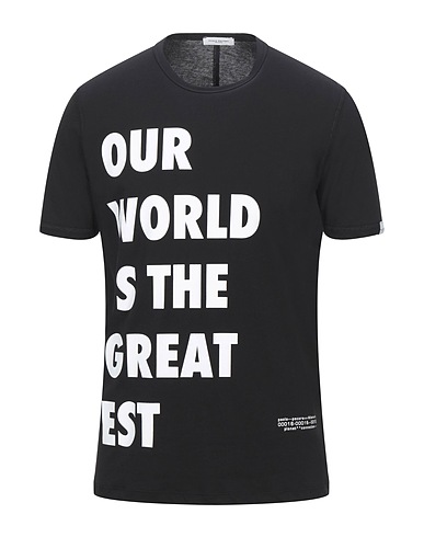 PAOLO PECORA T-shirt Black 100% Cotton