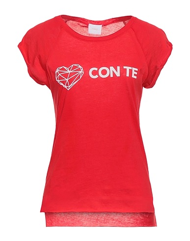 MERCI ITALIA T-shirt Red 100% Cotton