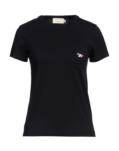 MAISON KITSUNÉ ベーシックTシャツ ブラック コットン 100%