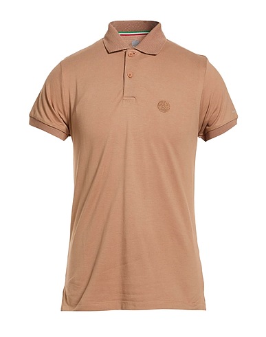 PEOPLE OF SHIBUYA Polo shirt Sand 94% Cotton, 6% Elastane