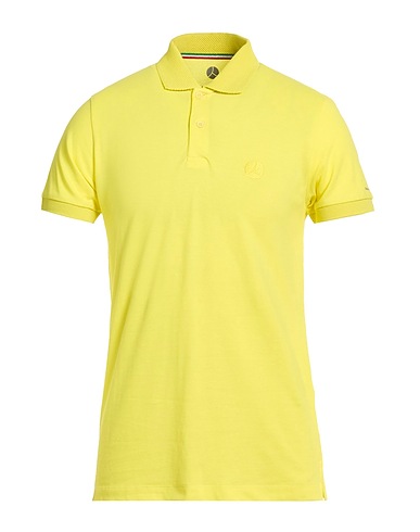PEOPLE OF SHIBUYA Polo shirt Pastel yellow 94% Cotton, 6% Elastane