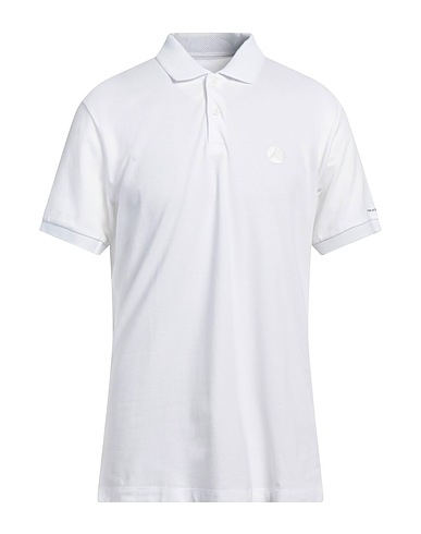 PEOPLE OF SHIBUYA Polo shirt White 94% Cotton, 6% Elastane