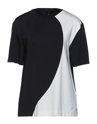 FAY T-shirt Black 85% Viscose, 15% Elastane