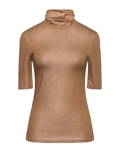 MAJESTIC FILATURES Basic T-Shirt Khaki 94% Viscose, 6% Elastane