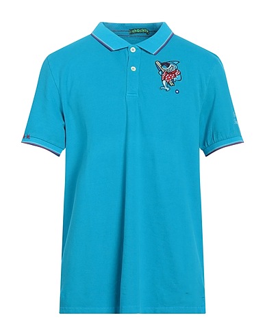 SHOCKLY Poloshirt Azurblau 95% Baumwolle, 5% Elastan