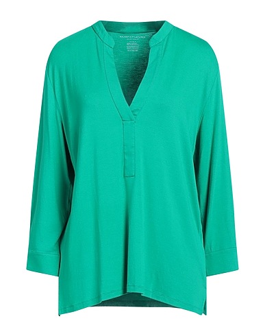 MAJESTIC FILATURES Basic T-Shirt Green 94% Viscose, 6% Elastane