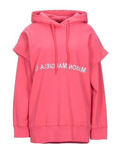 MM6 MAISON MARGIELA Hooded track jacket  Pink 100% Cotton, Elastane