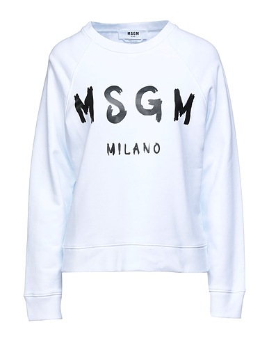 MSGM Sweatshirt White 100% Cotton