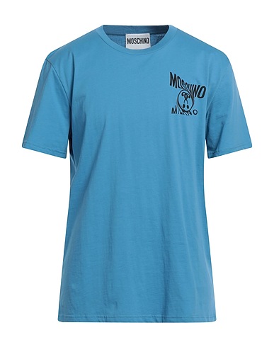 MOSCHINO T-Shirt Blaugrau 100% Baumwolle