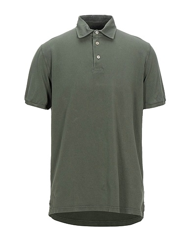 FEDELI Polo shirt Military green 100% Cotton