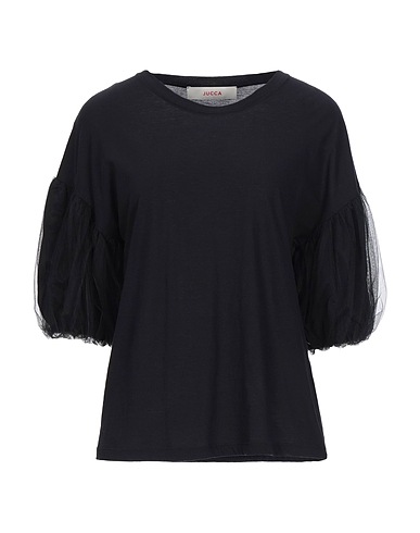 JUCCA Basic T-Shirt Black 100% Cotton, Polyamide
