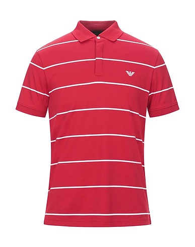 EMPORIO ARMANI Polo shirt Red 100% Cotton