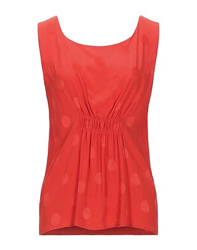 DOUUOD Top Red 69% Acetate, 31% Silk