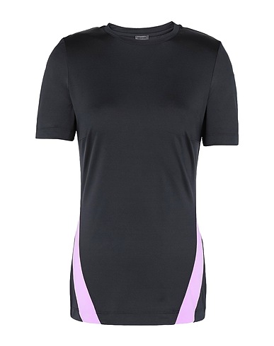 8 by YOOX T-shirt RECYCLED POLY COLOR-BLOCK T-SHIRT
 Black 78% Polyester, 22% Elastane