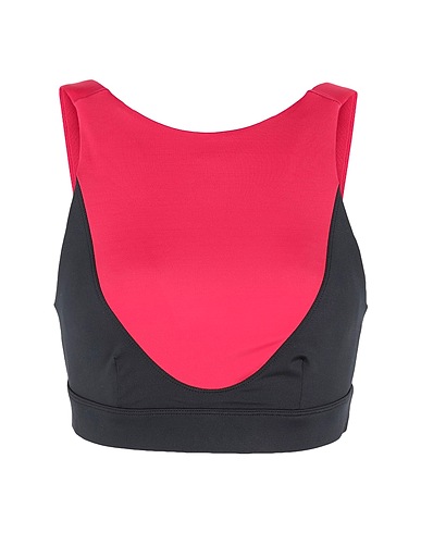 8 by YOOX Top RECYCLED POLY COLOR-BLOCK CROP TOP
 Garnet 78% Polyester, 22% Elastane