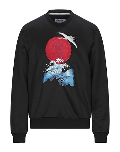 BIKKEMBERGS Sweatshirt Black 50% Cotton, 50% Polyester