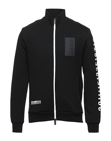 BIKKEMBERGS Sweatshirt Schwarz 70% Baumwolle, 30% Polyester, Elastan