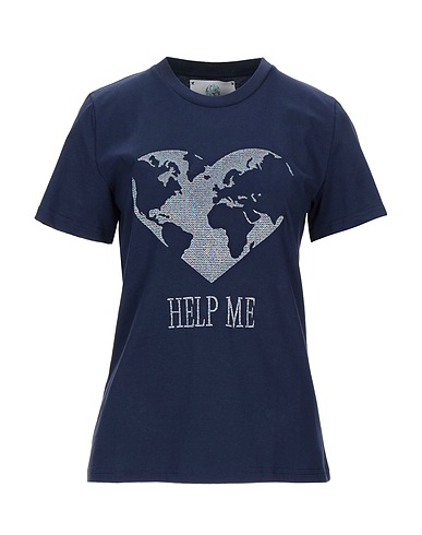 ALBERTA FERRETTI Ｔシャツ ミッドナイトブルー オーガニックコットン 100%