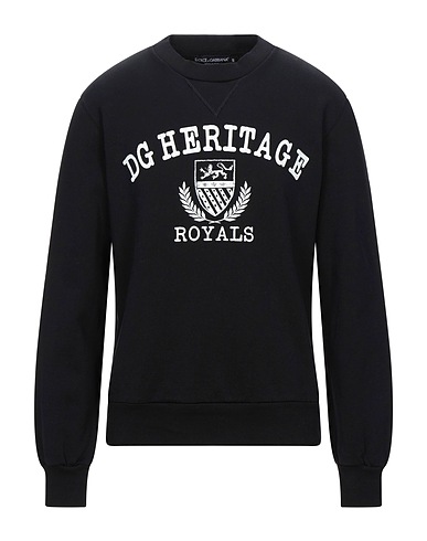 DOLCE&GABBANA Sweatshirt Black 100% Cotton, Elastane