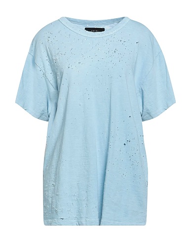 AMIRI Basic T-Shirt Light blue 100% Cotton