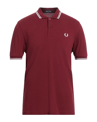FRED PERRY Polo shirt Burgundy 100% Cotton