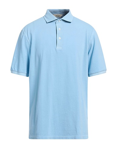 GRAN SASSO Polo shirt Sky blue 100% Cotton