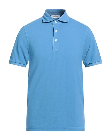 GRAN SASSO Polo shirt Light blue 100% Cotton