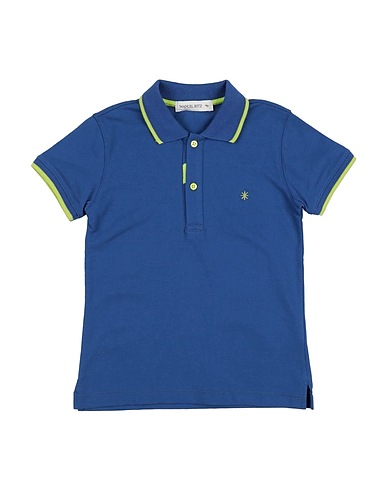MANUEL RITZ Polo Blu 90% Cotone, 10% Elastan