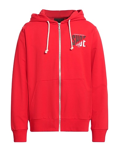SHOE Hooded track jacket  Red 95% Cotton, 5% Elastane