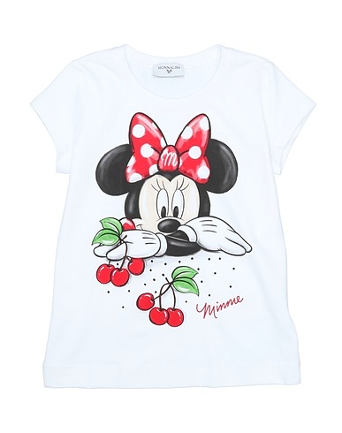 MONNALISA T-shirt White 95% Cotton, 5% Elastane