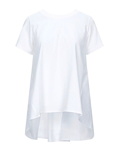 ALPHA STUDIO T-shirt White 91% Cotton, 9% Elastane