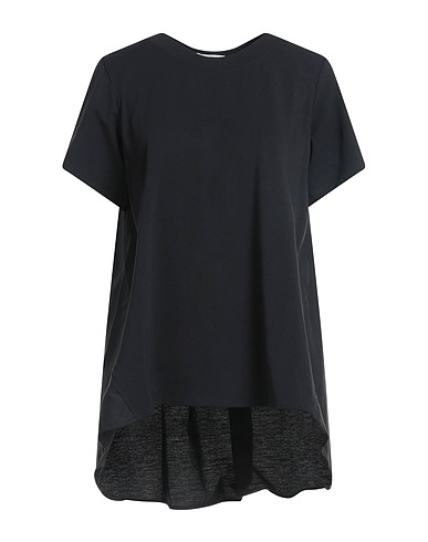 ALPHA STUDIO T-shirt Black 91% Cotton, 9% Elastane