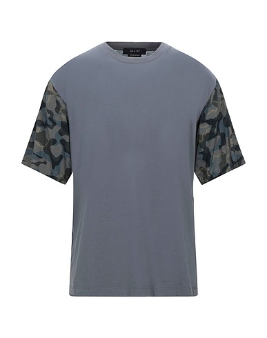 QASIMI T-shirt Grigio 100% Cotone, Elastan