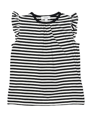 ALETTA T-shirt Black 95% Cotton, 5% Elastane