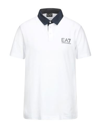 white ea7 polo