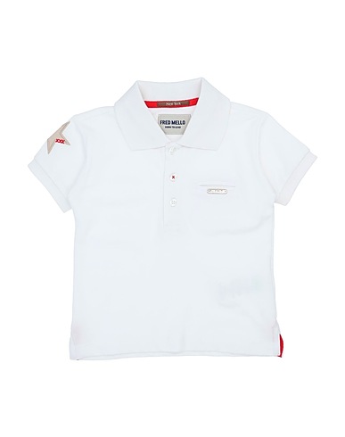 FRED MELLO Polo shirt White 100% Cotton