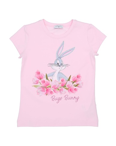 MONNALISA T-shirt Pink 94% Cotton, 6% Elastane