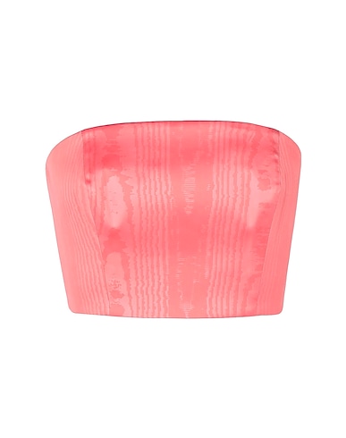 8 by YOOX Bustier MOIRÉ BANDEAU CROP TOP
 Pink 97% Polyester, 3% Elastane