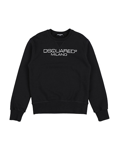 DSQUARED2 Sweatshirt Black 100% Cotton, Elastane
