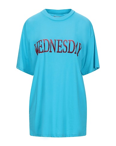 ALBERTA FERRETTI Oversize-T-Shirt Turquoise 65% Polyester, 35% Cotton