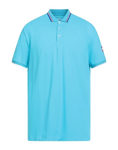 COLMAR Polo shirt Turquoise 96% Cotton, 4% Elastane
