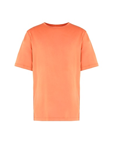 8 by YOOX 베이직 티셔츠 ORGANIC COTTON OVERSIZED FIT S/SLEEVE T-SHIRT
 오렌지 100% 오가닉 코튼