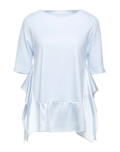 FABIANA FILIPPI T-shirt Sky blue 94% Cotton, 6% Elastane, Silk
