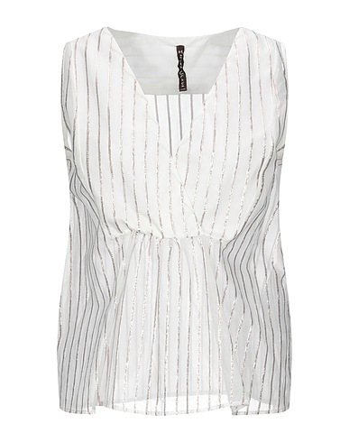 MANILA GRACE Top White 58% Cotton, 34% Polyamide, 8% Polyester
