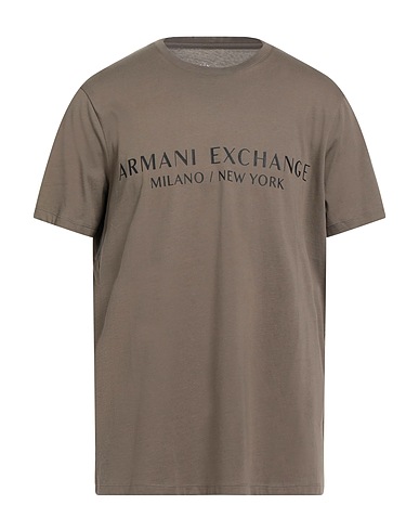 ARMANI EXCHANGE Ｔシャツ カーキ コットン 100%