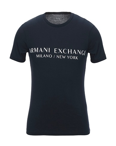 ARMANI EXCHANGE ТОПЫ Иссиня-чёрный 100% Хлопок
